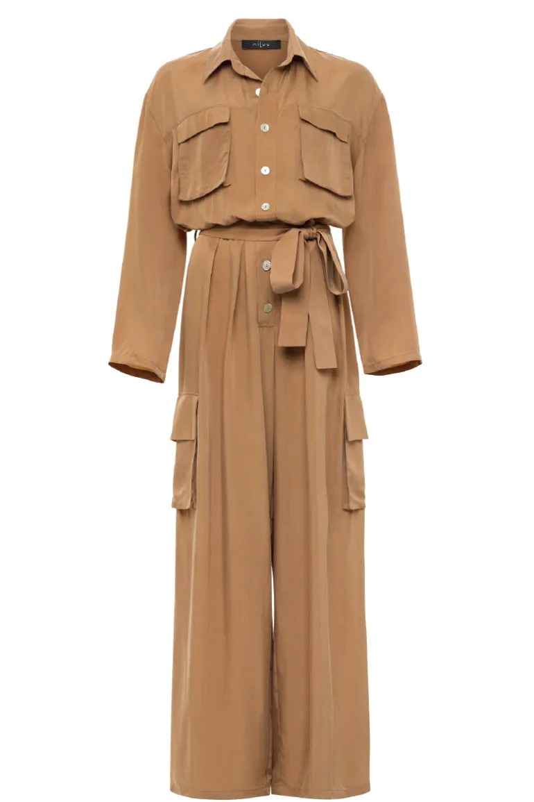 Jumpsuits<CULT MIA SERENGETI JUMPSUIT Mocha