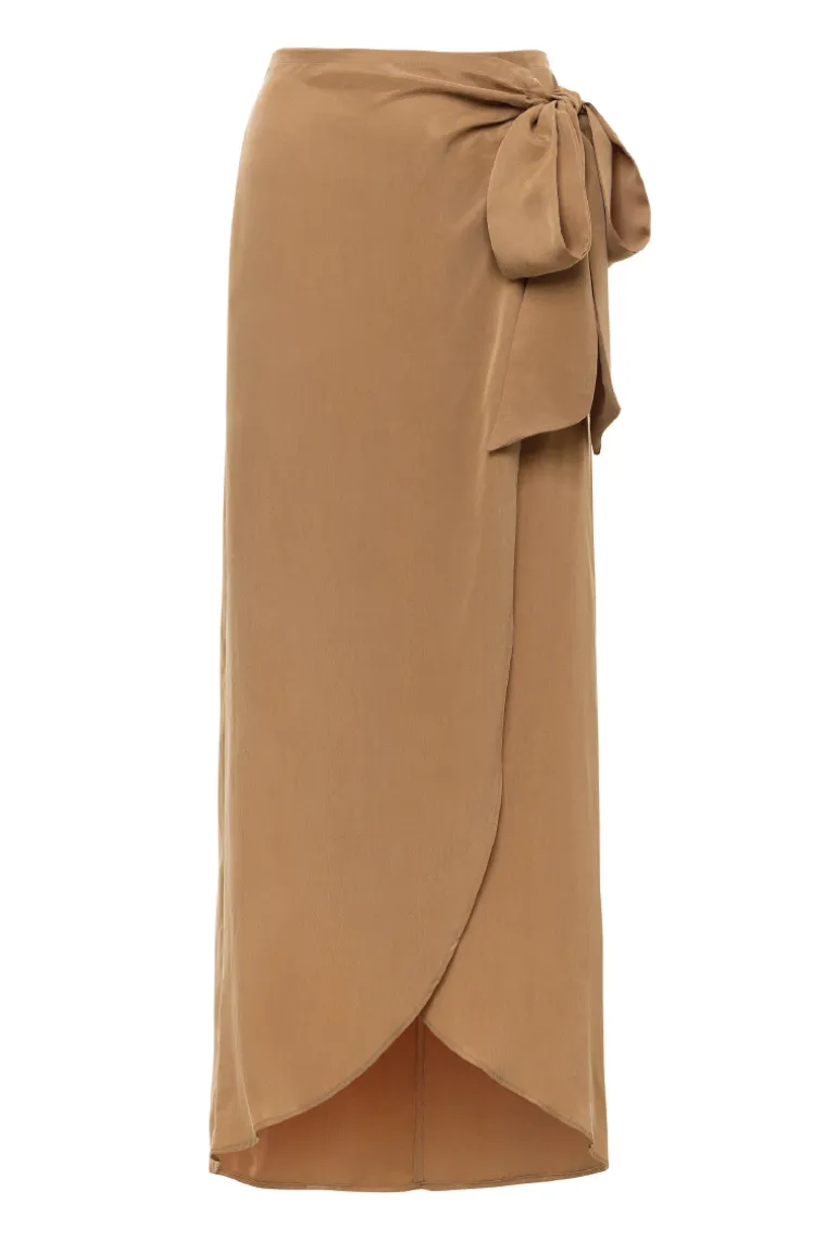 Skirts<CULT MIA SERENGETI WRAP SKIRT Mocha