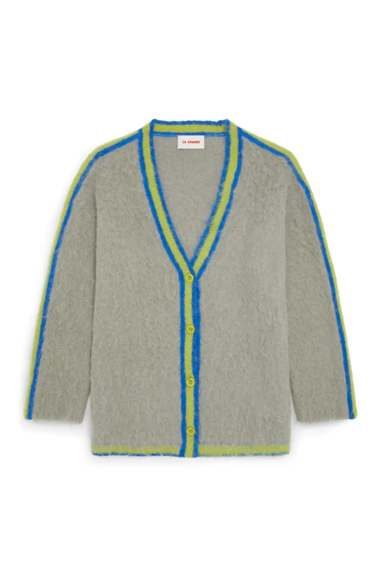 Knitwear<CULT MIA OVERSIZED MULTICOLORED SURI CARDIGAN Shy Green