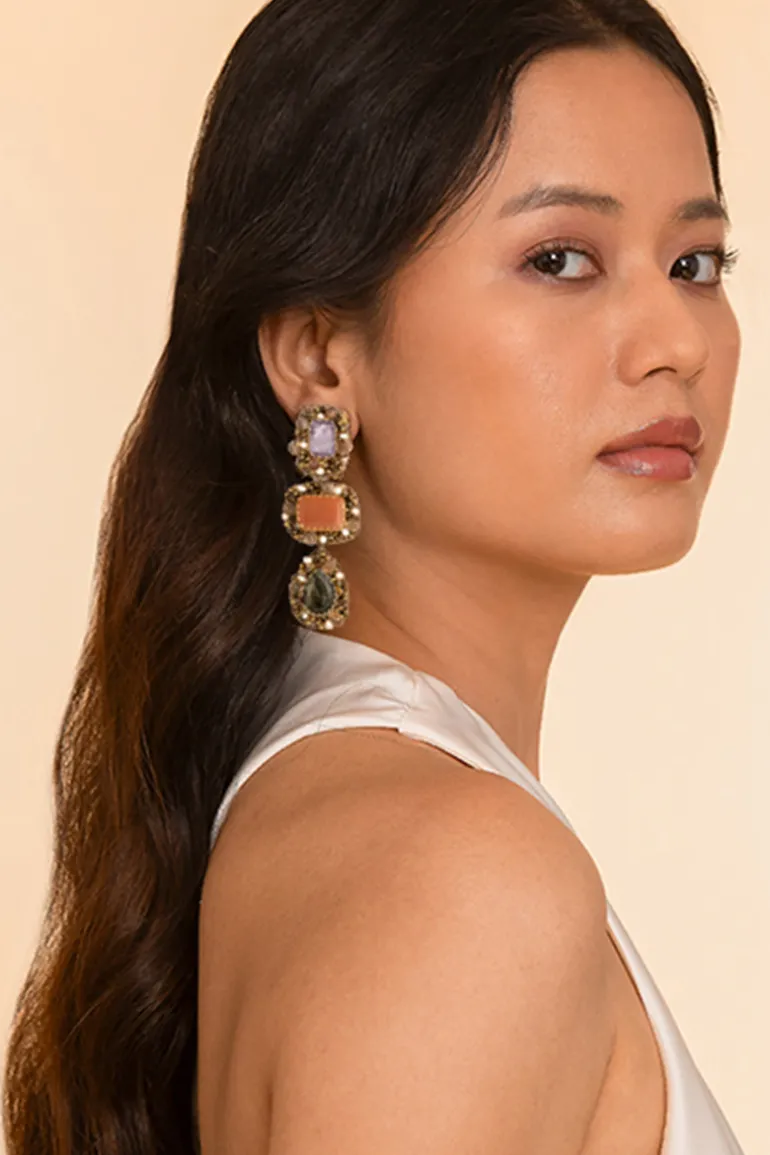 Earrings<CULT MIA SIBYLLA EARRINGS Lavender