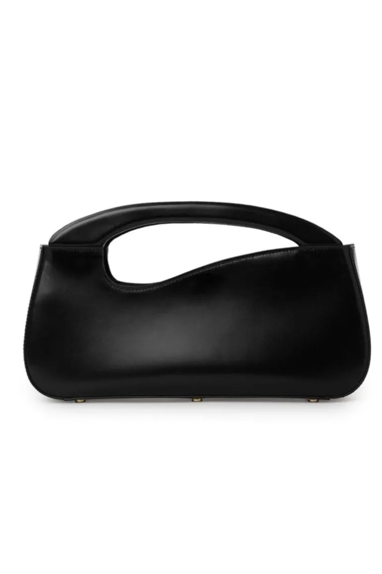 Shoulder Bags<CULT MIA SIGNATURE LARGE CURVE SHOULDER BAG Black