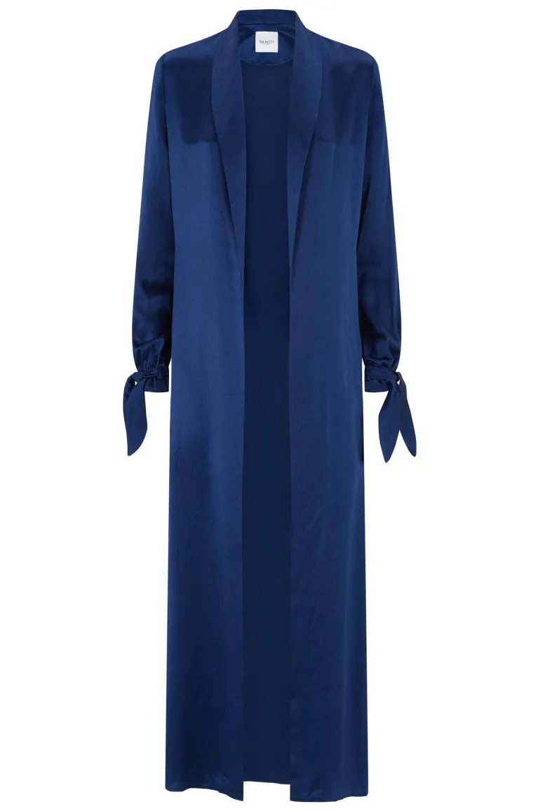 Coats<CULT MIA SILK DUSTER COAT Sapphire