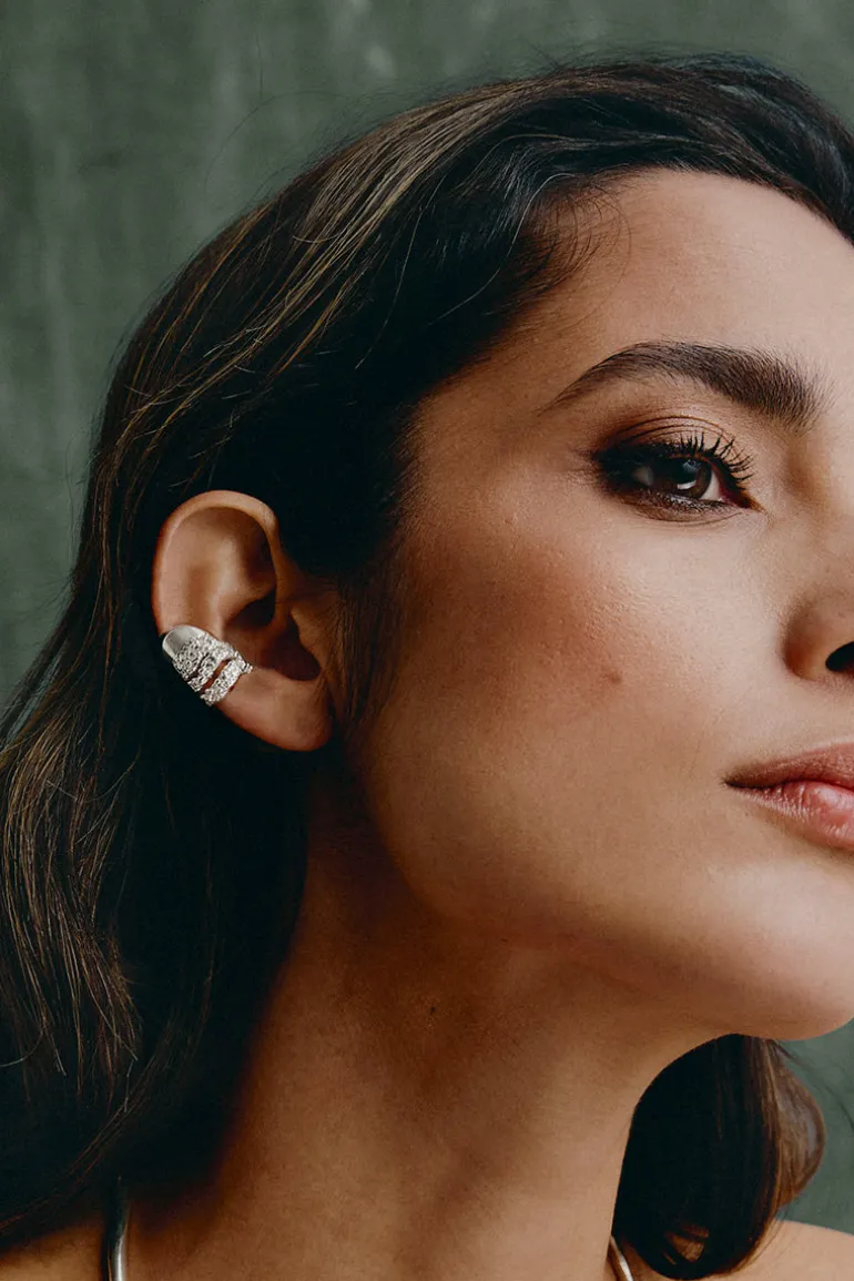 Earrings<CULT MIA ELEA EAR CUFF Silver