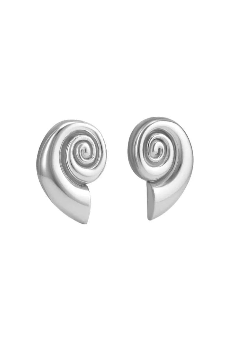 Earrings<CULT MIA NAUTILUS EARRINGS Silver