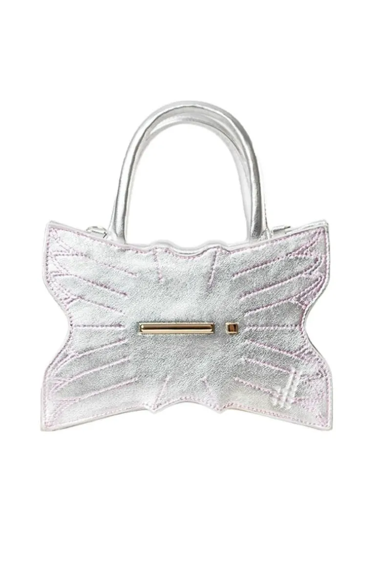 Top Handle Bags<CULT MIA SPHINX COLLECTION PETITE Silver