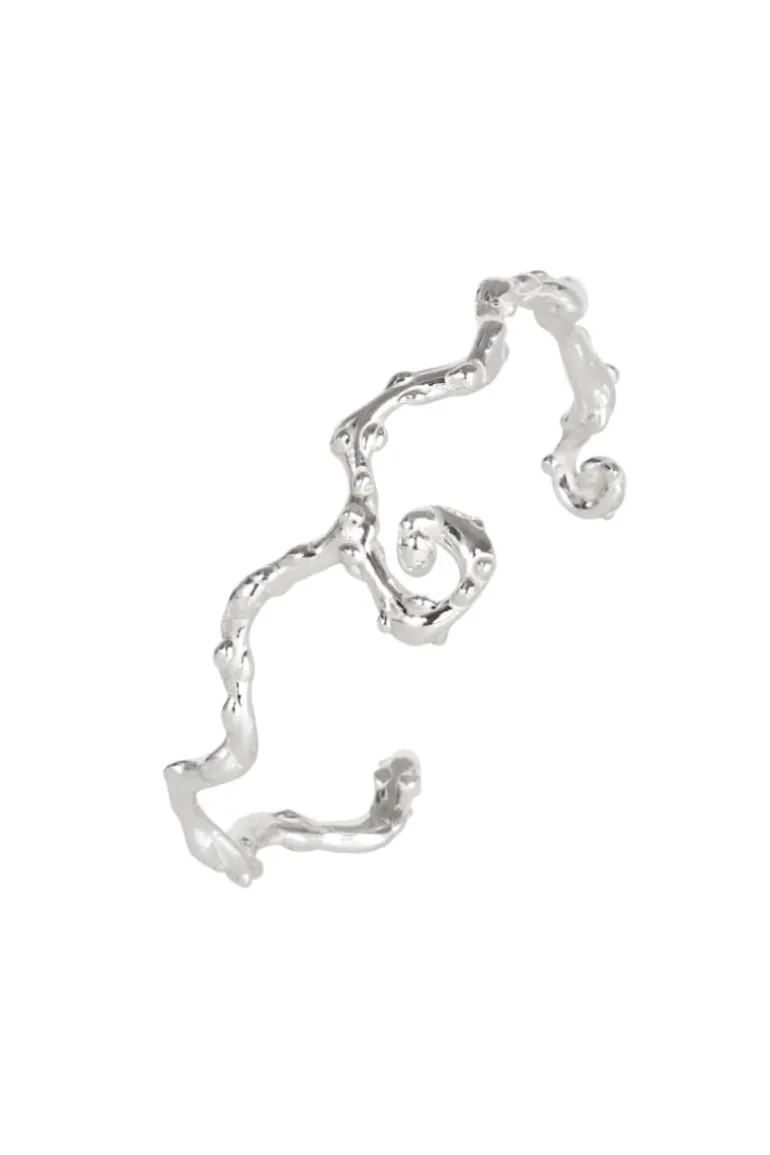Bracelets<CULT MIA SPIRAL BANGLE Silver