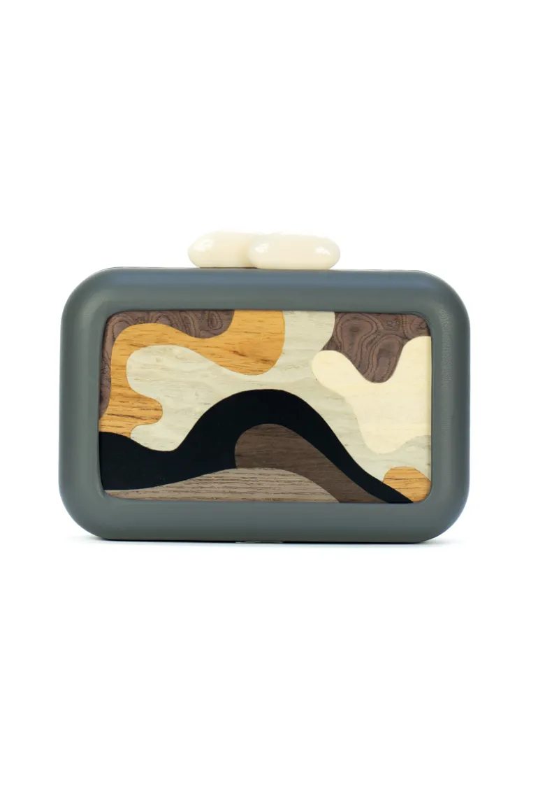 Clutch Bags<CULT MIA SIMETRIS BURLEMARX CLUTCH Grey