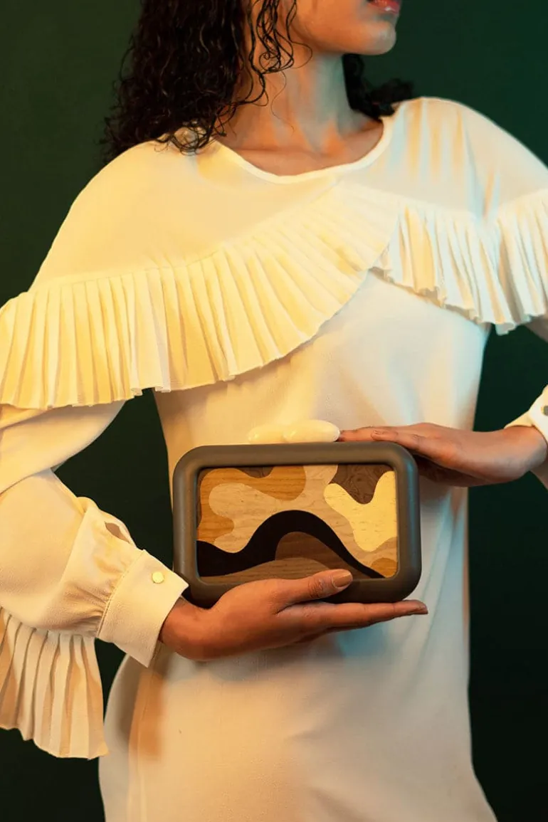 Clutch Bags<CULT MIA SIMETRIS BURLEMARX CLUTCH Grey