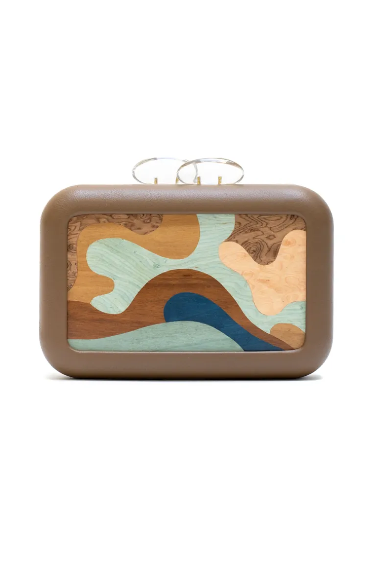 Clutch Bags<CULT MIA SIMETRIS BURLEMARX CLUTCH Taupe