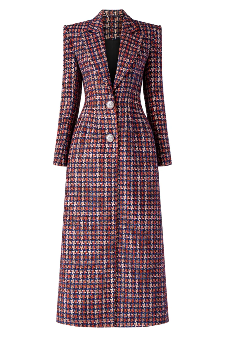Jackets<CULT MIA SINGLE BREASTED MANTEAU WITH TWO BUTTONS Purple