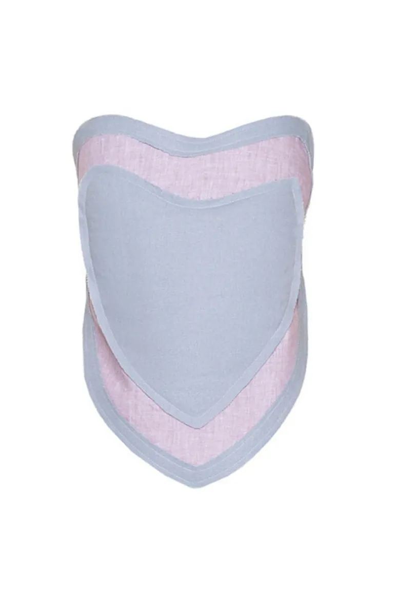 Tops<CULT MIA SKY BLUE AND LILAC SWEETHEART DOUBLE TOP Sky Blue/Lilac