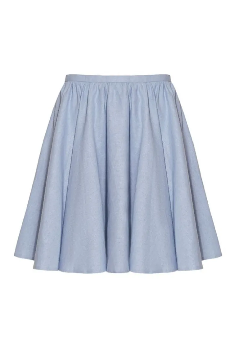 Skirts<CULT MIA SWEETHEART MINI SKIRT Sky Blue