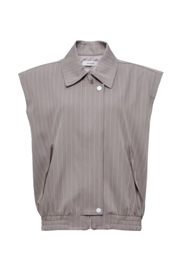Jackets<CULT MIA SLOANE STRUCTURED VEST Gray