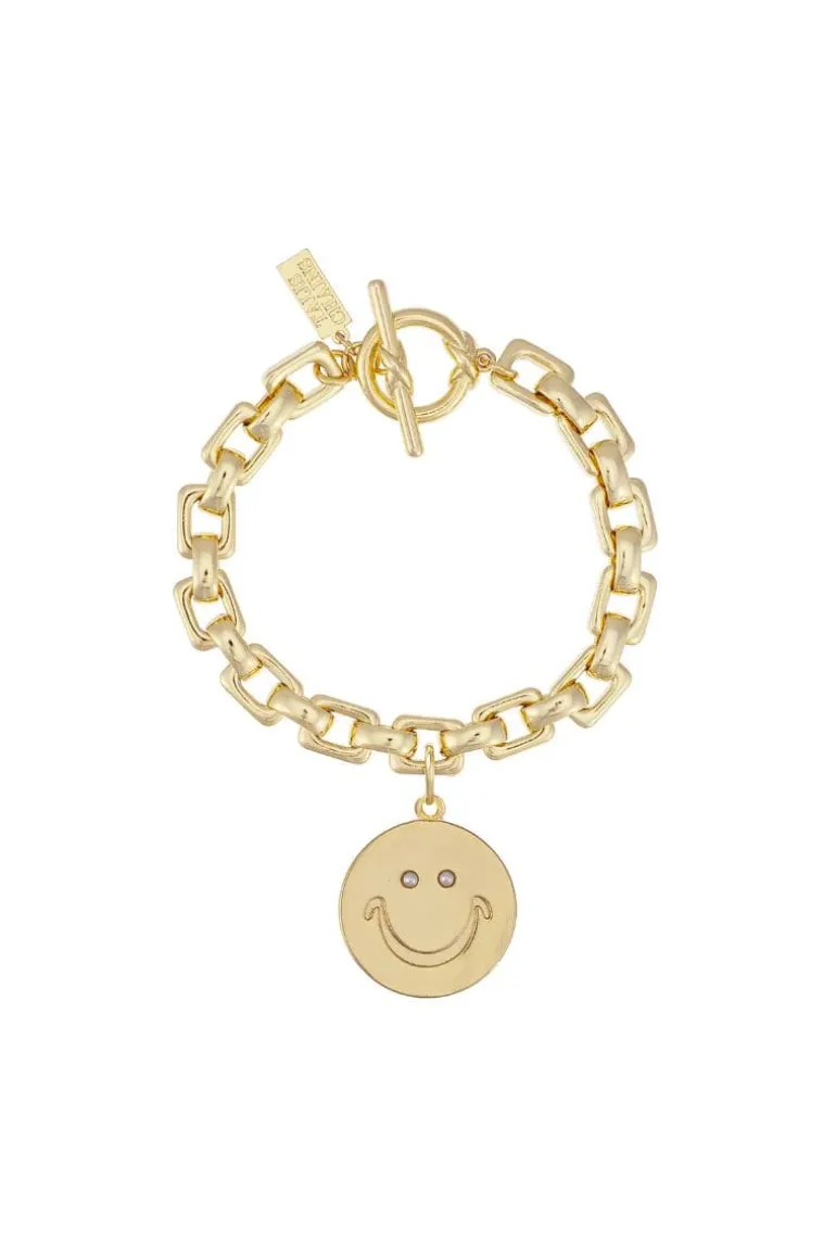 Bracelets<CULT MIA SMILE XL CHAIN BRACELET Gold