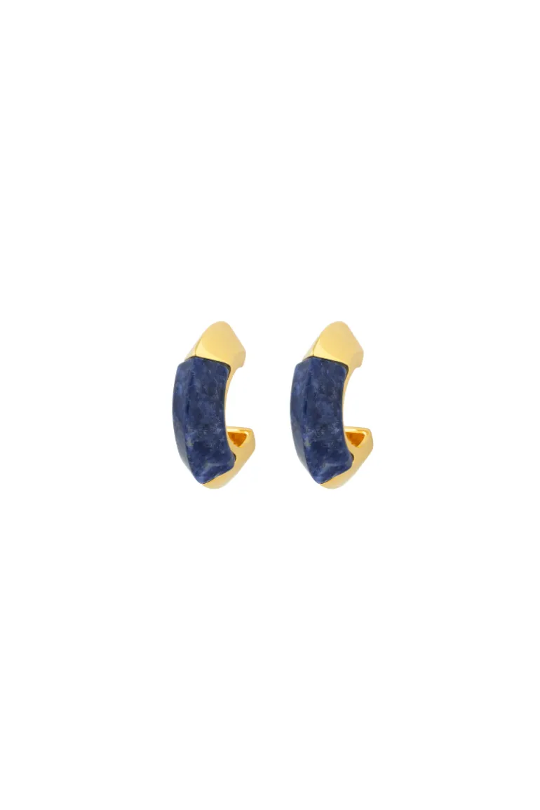 Earrings<CULT MIA SODALITE TEMPO EARRINGS Gold & Blue