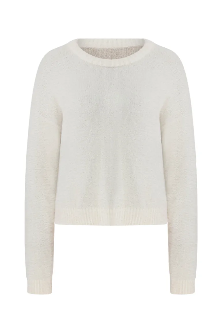 Knitwear<CULT MIA SOFT VANILLA OVERSIZE ICONIC KNIT White
