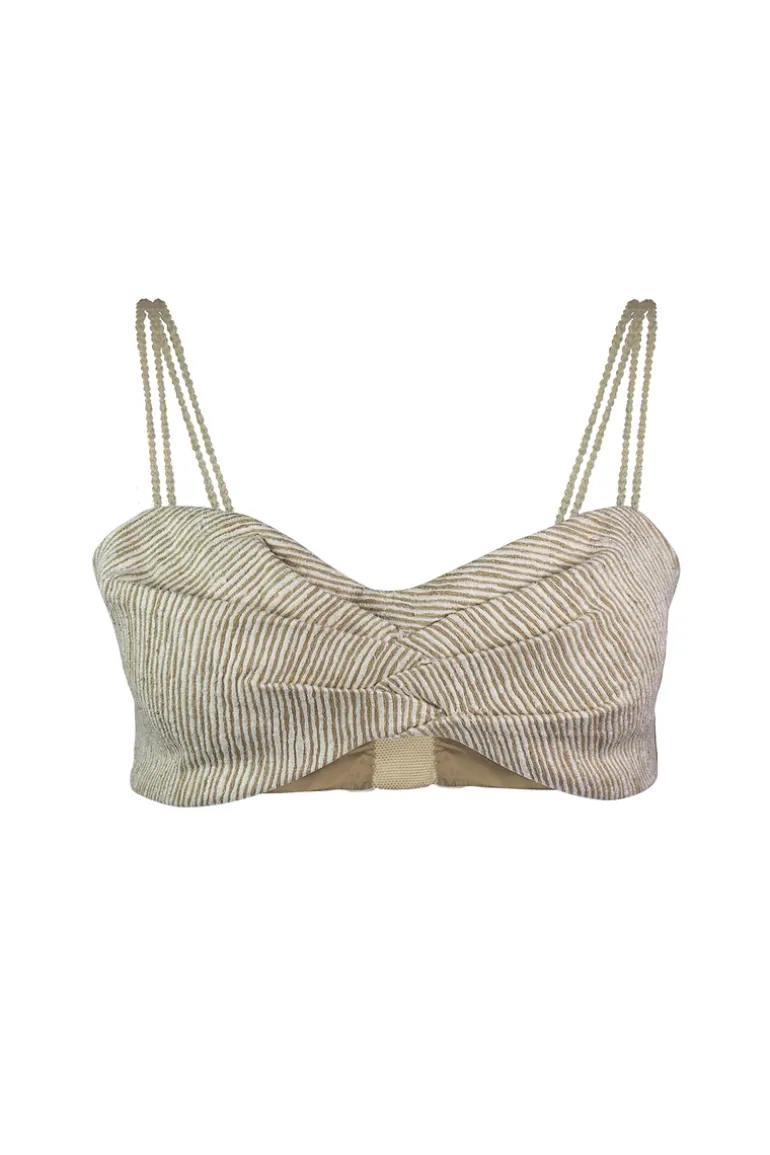 Tops<CULT MIA SOGA BEIGE CROP TOP Natural