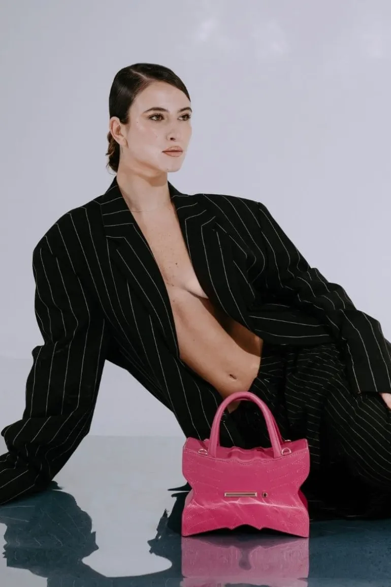 Top Handle Bags<CULT MIA SPHINX COLLECTION PETITE TOP HANDLE BAG Fuchsia