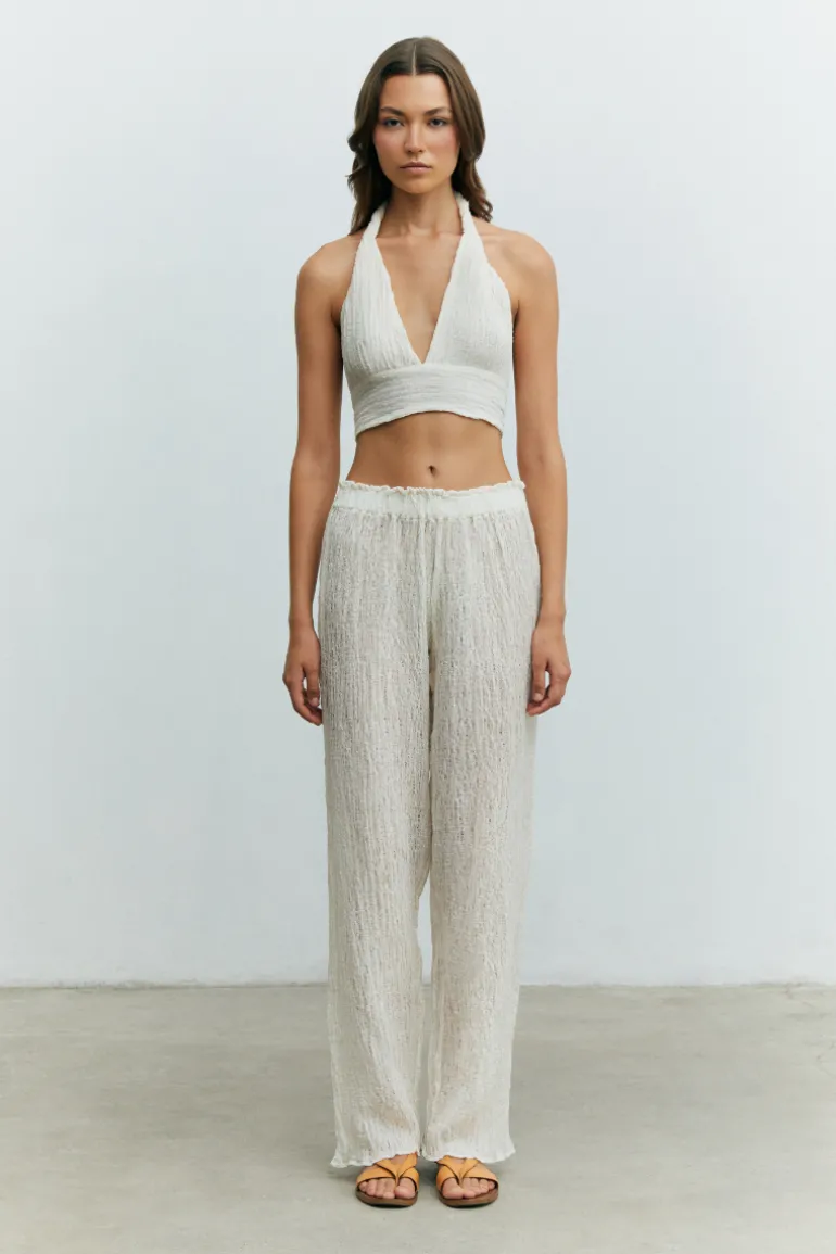 Pants<CULT MIA SPUME HAM PANTS Kaimak White
