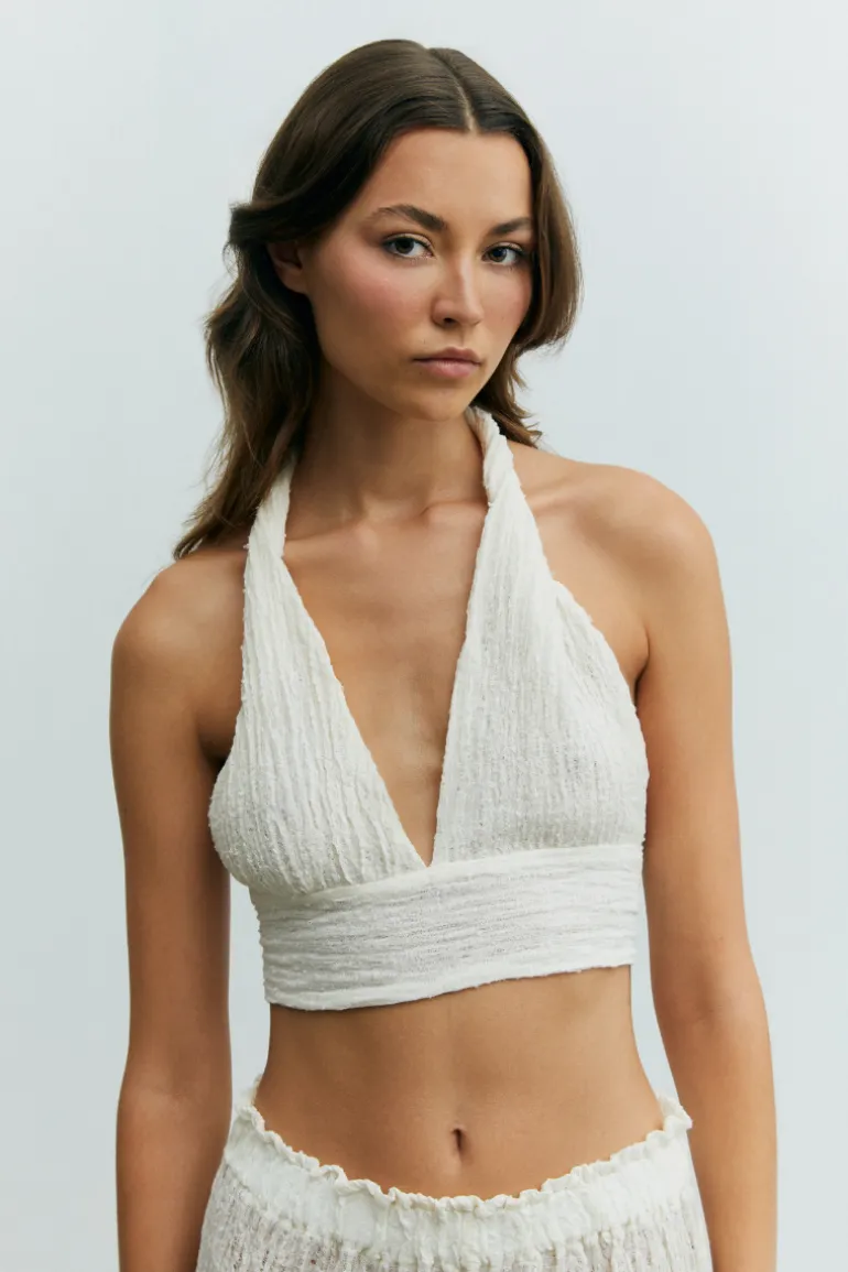 Tops<CULT MIA SPUME SET TOP Kaimak White