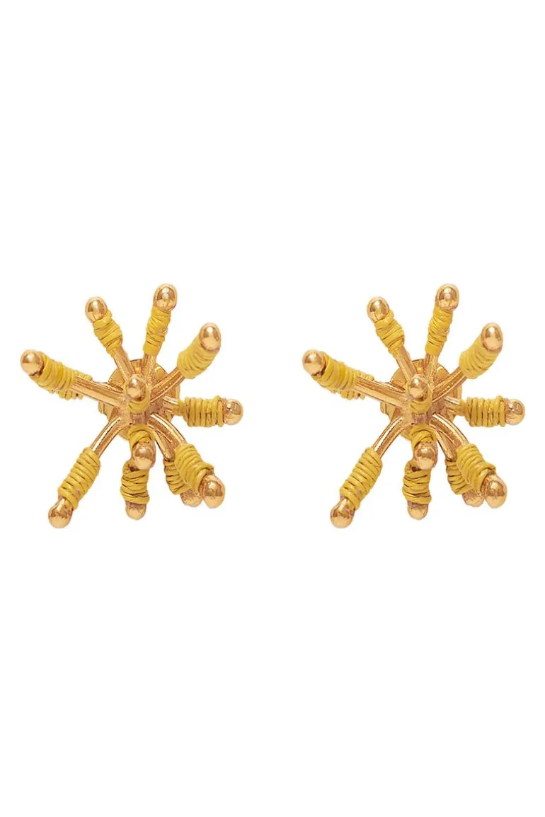 Earrings<CULT MIA STELLA MINI EARRINGS Yellow