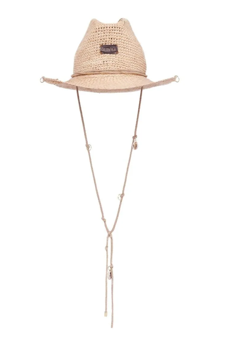 Hats<CULT MIA STRAW NATURAL COWBOY HAT Beige
