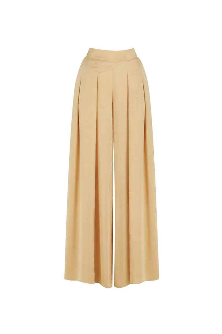Pants<CULT MIA SUFIA SILK PANT IN Saffron