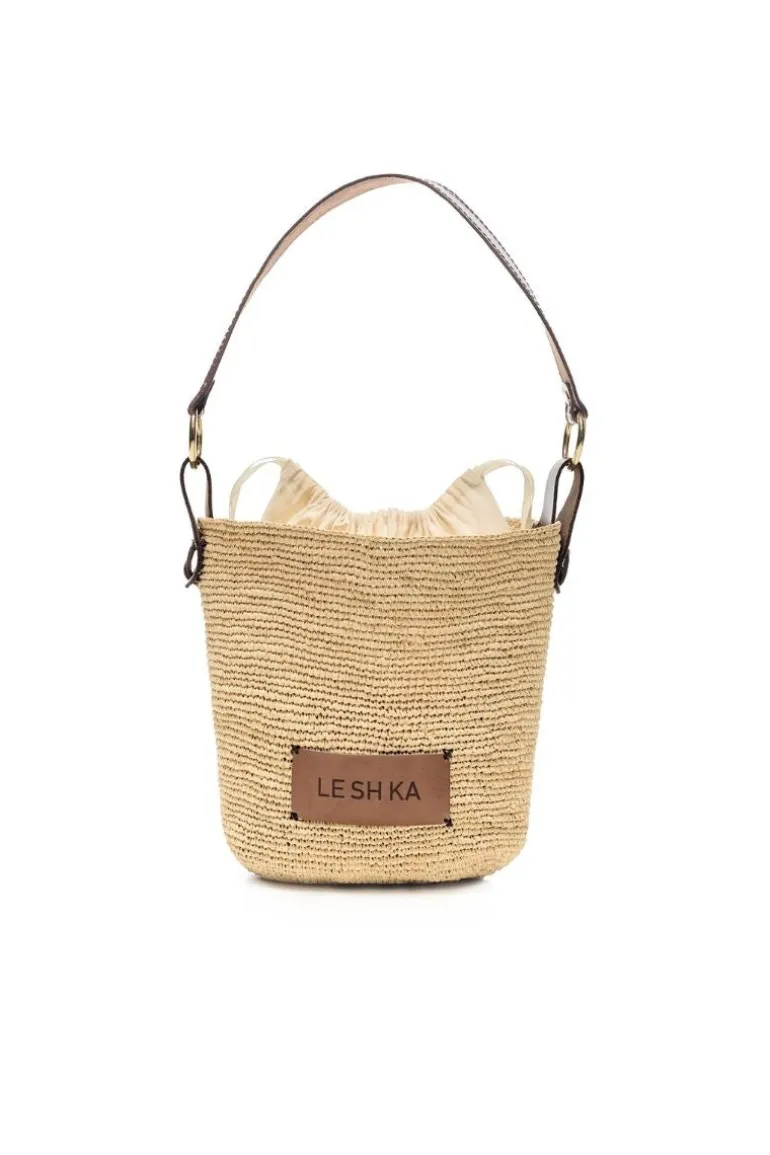 Shoulder Bags<CULT MIA SUMMER RAFFIA SHOULDER BAG Beige/Brown