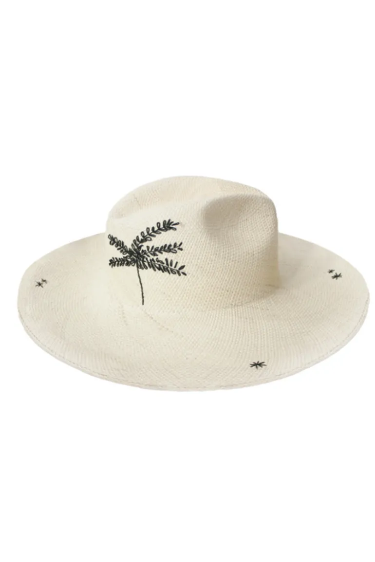 Hats<CULT MIA SUNRISE WHITE HAT Black/White