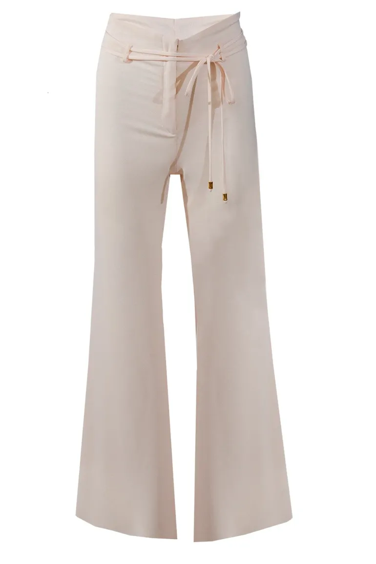 Pants<CULT MIA SUNSET TIE-FRONT PANTS Cream