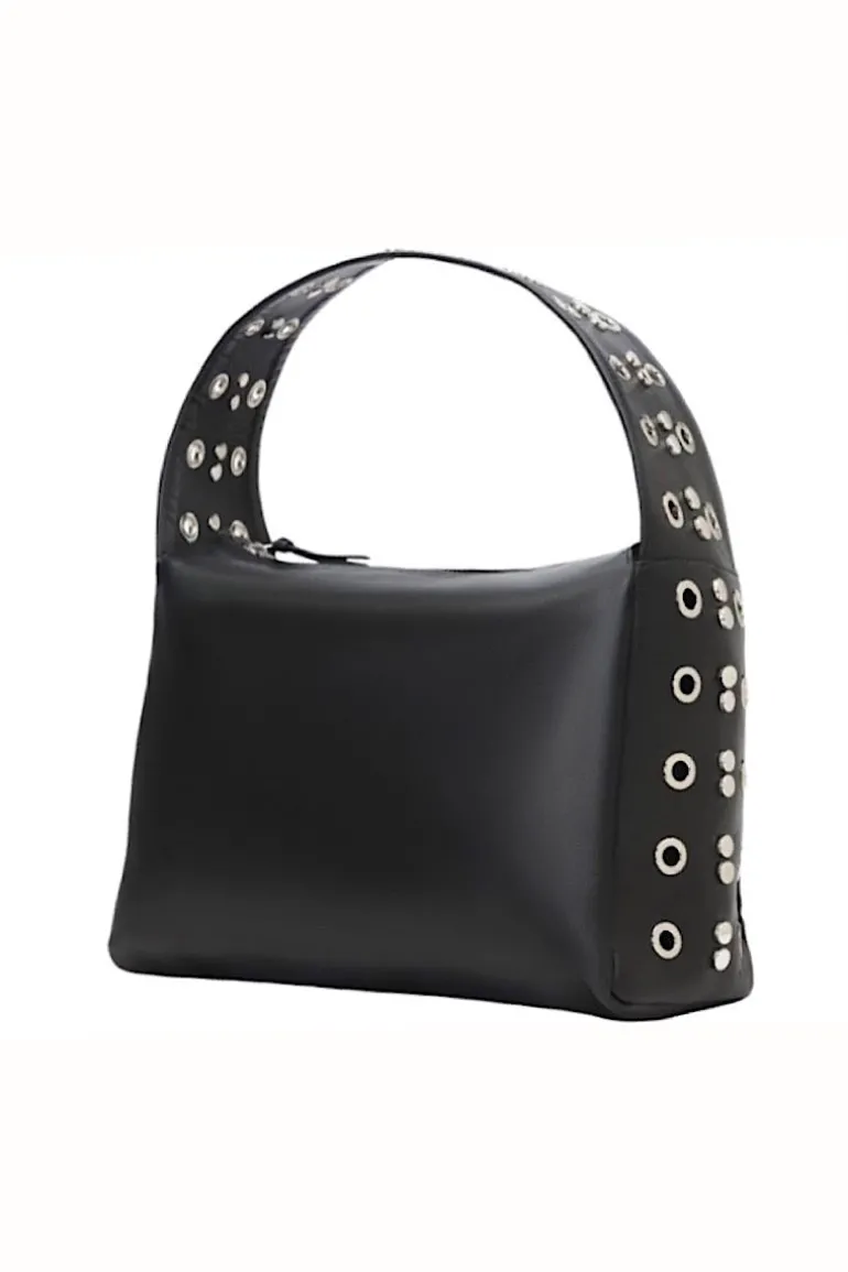 Shoulder Bags<CULT MIA SURGE LEATHER BAG IN Black
