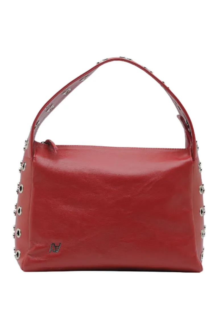 Shoulder Bags<CULT MIA SURGE LEATHER BAG IN Red