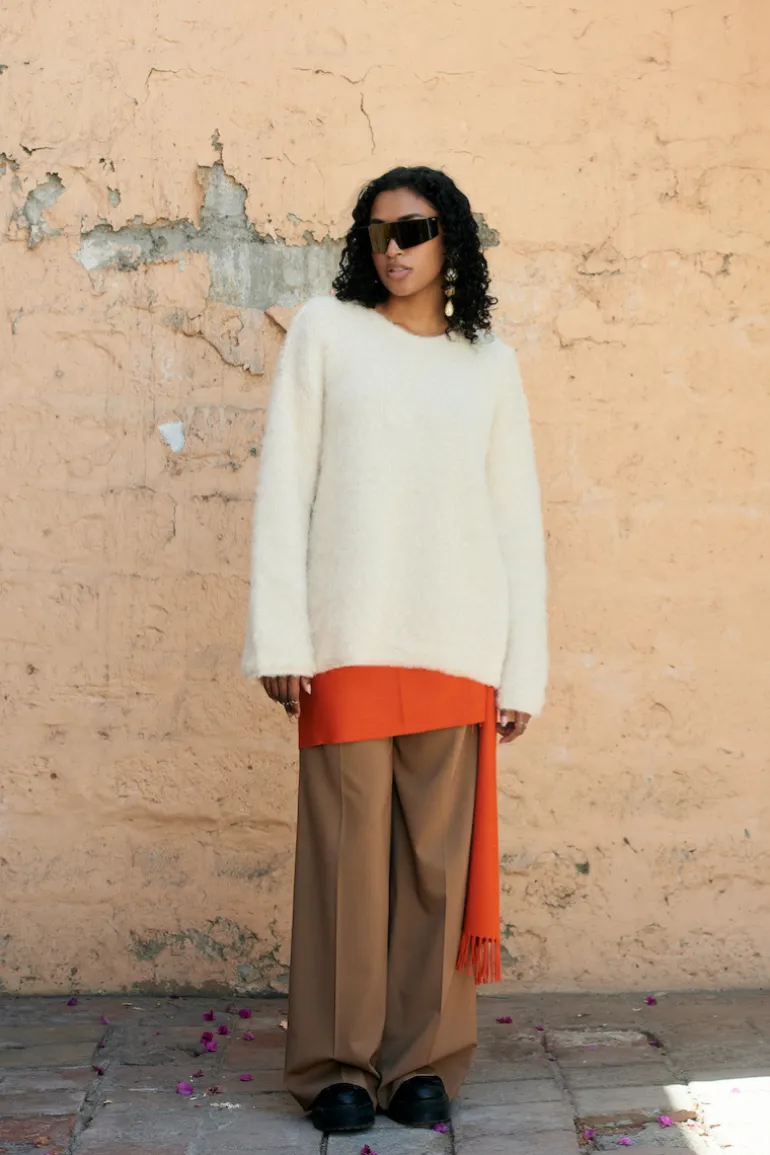 Knitwear<CULT MIA SURI KNITTED CREWNECK Cream