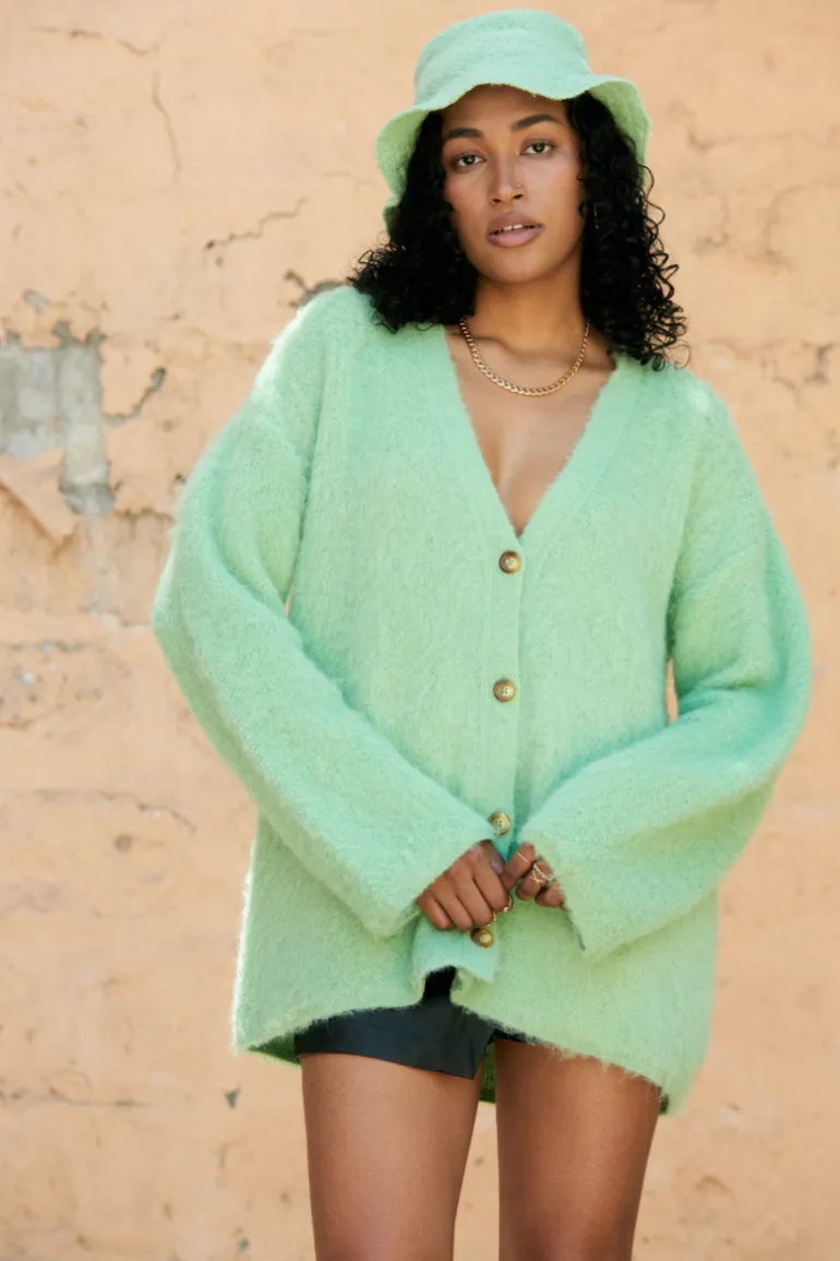 Knitwear<CULT MIA SURI KNITTED CARDIGAN Mint