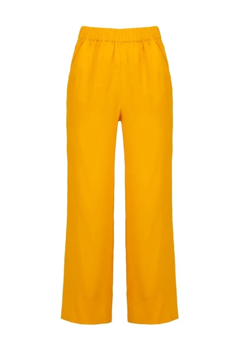 Pants<CULT MIA TANGERINE STRAIGHT-LEG PANTS Tangerine Orange