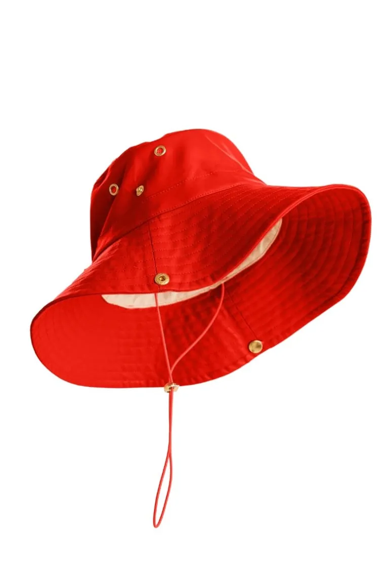Hats<CULT MIA FAUX LEATHER FISHERMAN'S HAT Tart