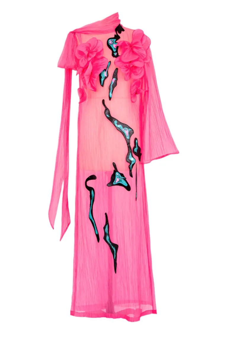 Dresses | Gowns<CULT MIA TASTE OF ILLUSION GOWN Hot Pink