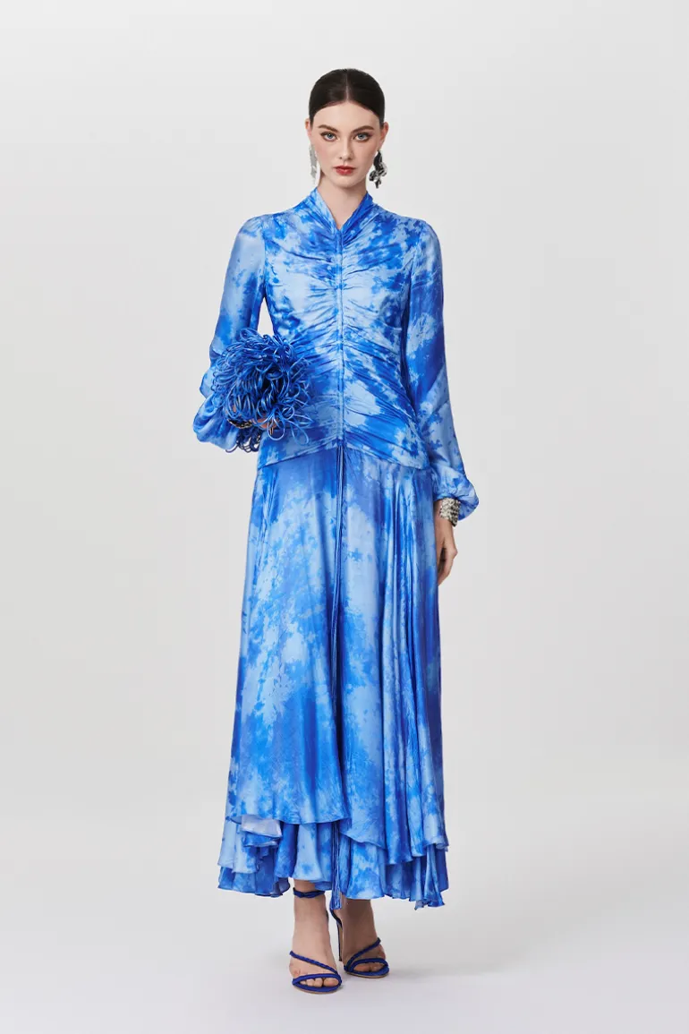 Dresses | Midi Dresses<CULT MIA THE ALLURE OF WATER DRESS IN Blue