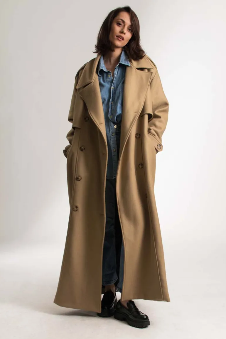 Coats<CULT MIA THE CARA COAT Oxblood Red
