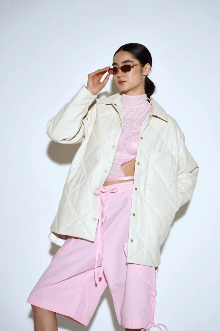 Jackets<CULT MIA THE CHARLIE JACKET Champagne