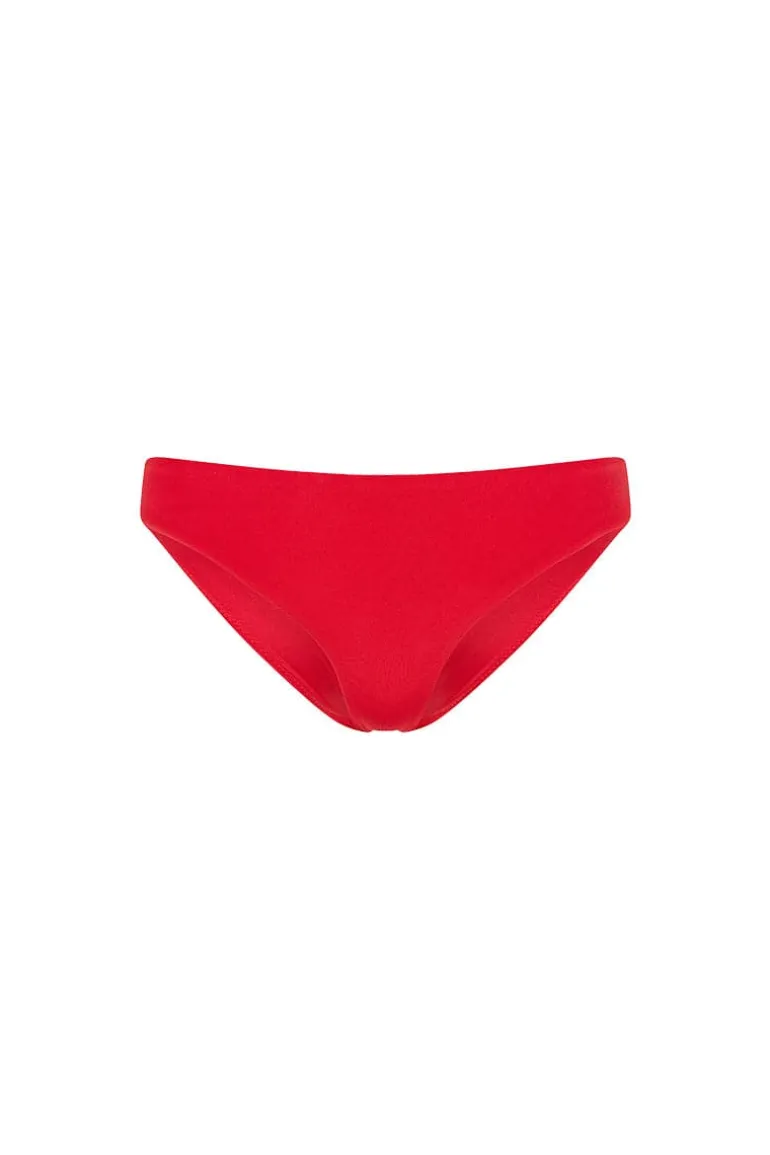 Swimwear<CULT MIA THE COLOR BLOCK BOW-TIE TOP AND GOJI RED CLASSIC BRIEF BIKINI Goji Red/Fuchsia