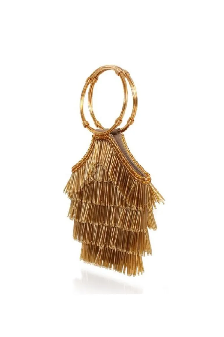 Top Handle Bags<CULT MIA THE FLAPPER BAG Gold