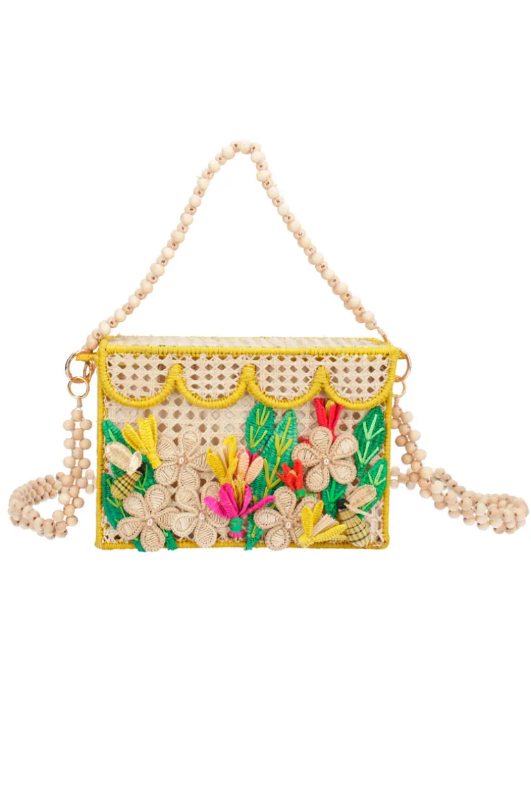 Shoulder Bags<CULT MIA THE GARDEN HAND WOVEN HANDBAG Multi