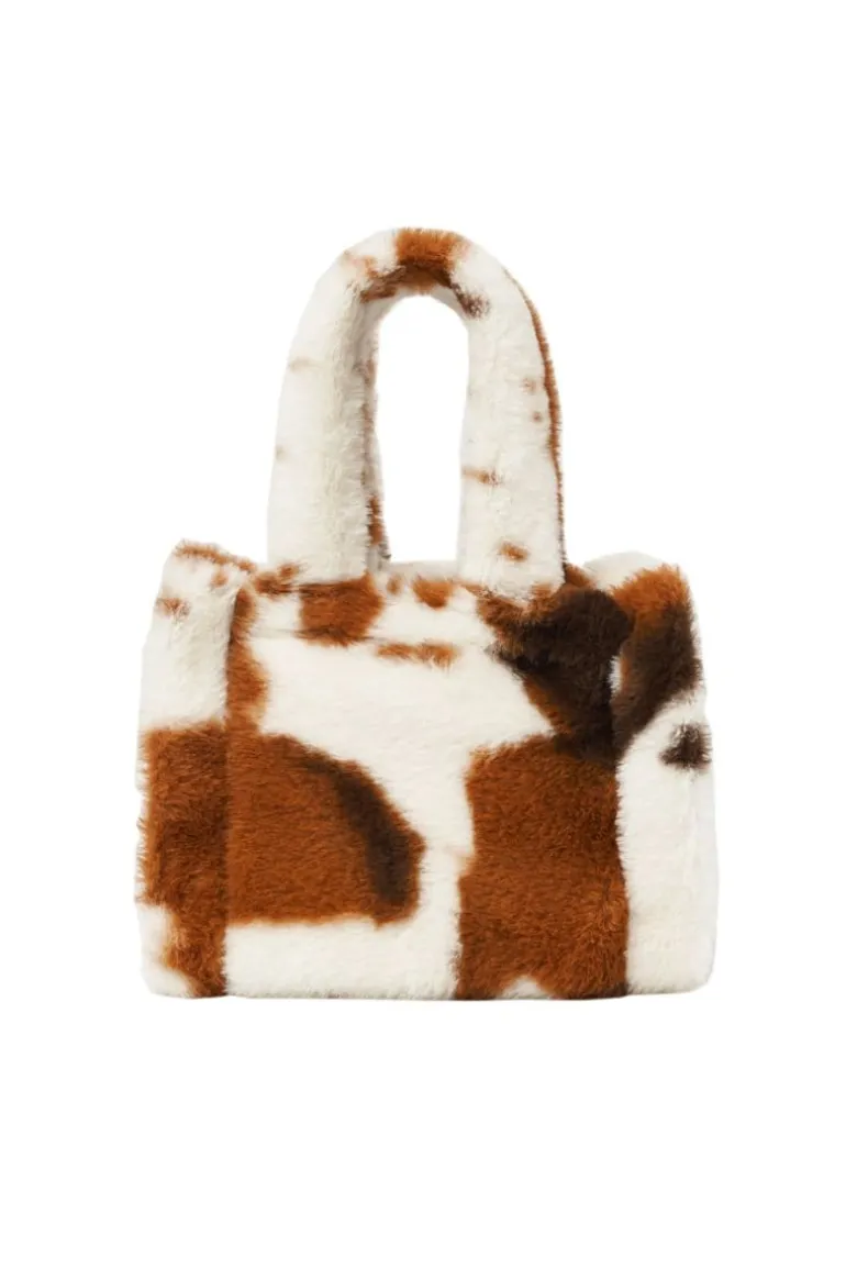 Shoulder Bags<CULT MIA THE MINI PRINT TOTE Brown Cow
