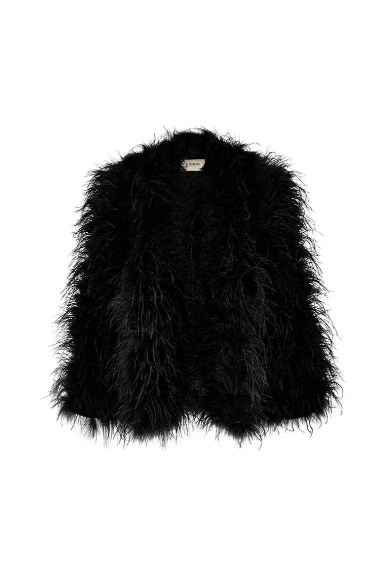 Coats<CULT MIA THE MYSTERY OF THE NIGHT COAT Black