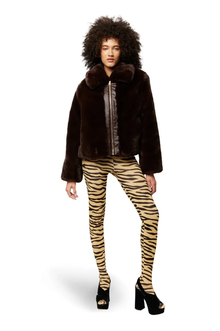 Jackets<CULT MIA THE QUINN JACKET IN Espresso