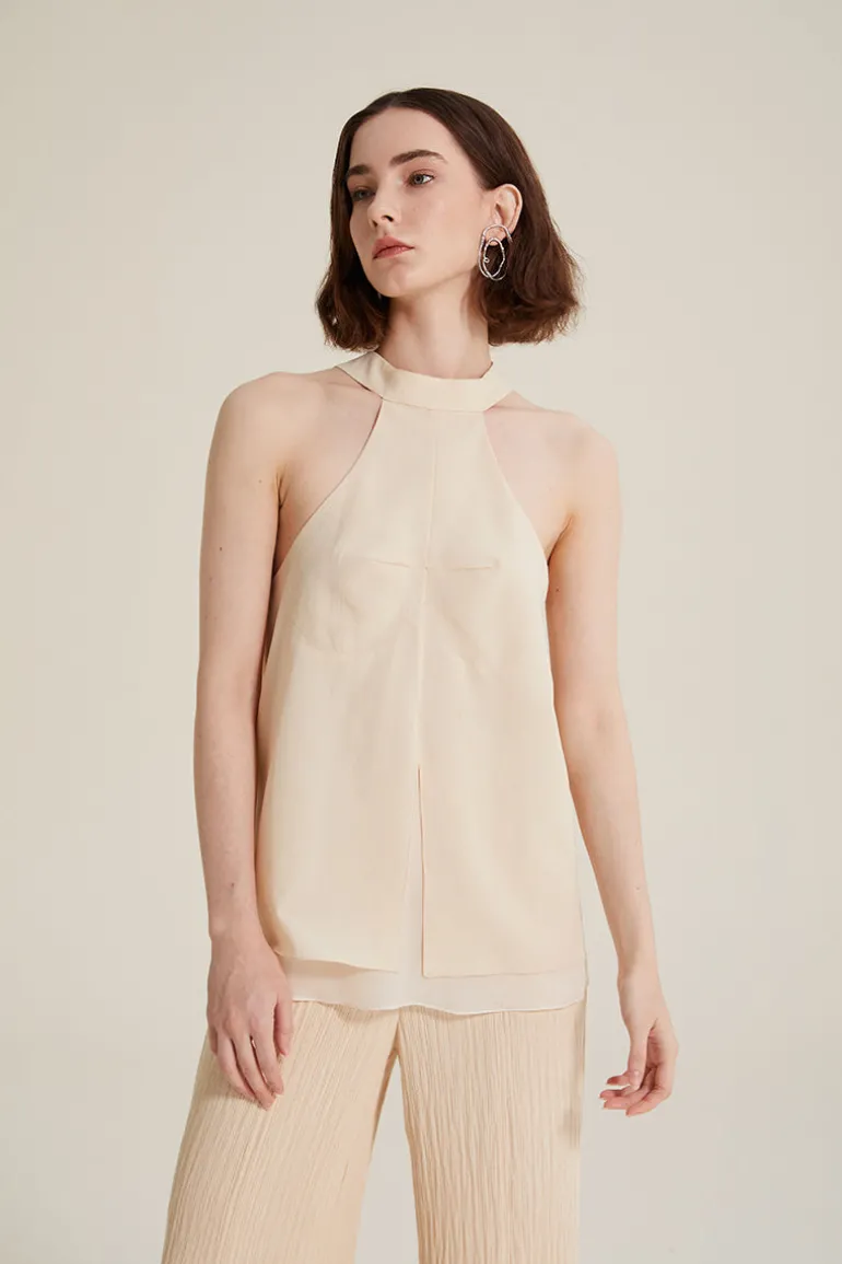 Tops<CULT MIA TINA SLEEVELESS TOP Beige