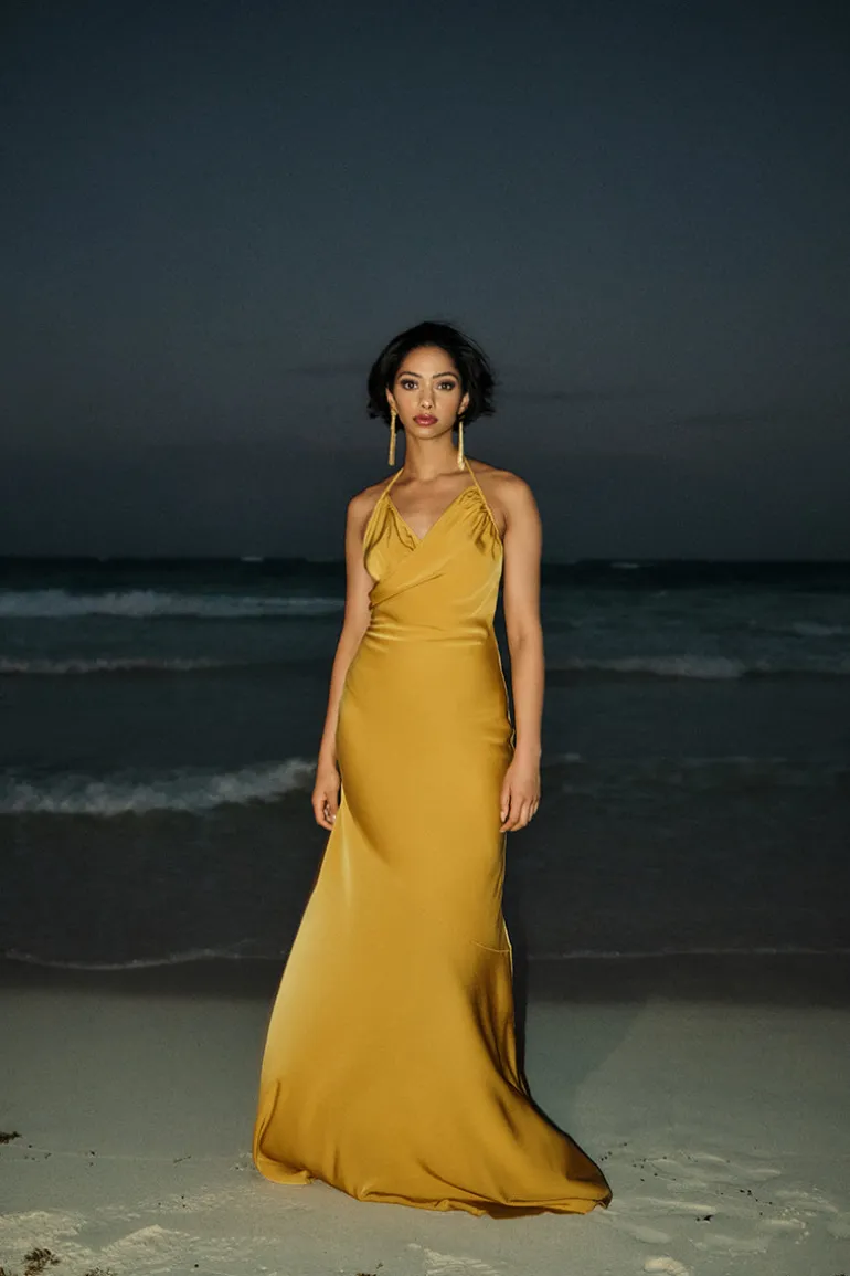 Dresses<CULT MIA TIRO FULL LENGTH DRESS