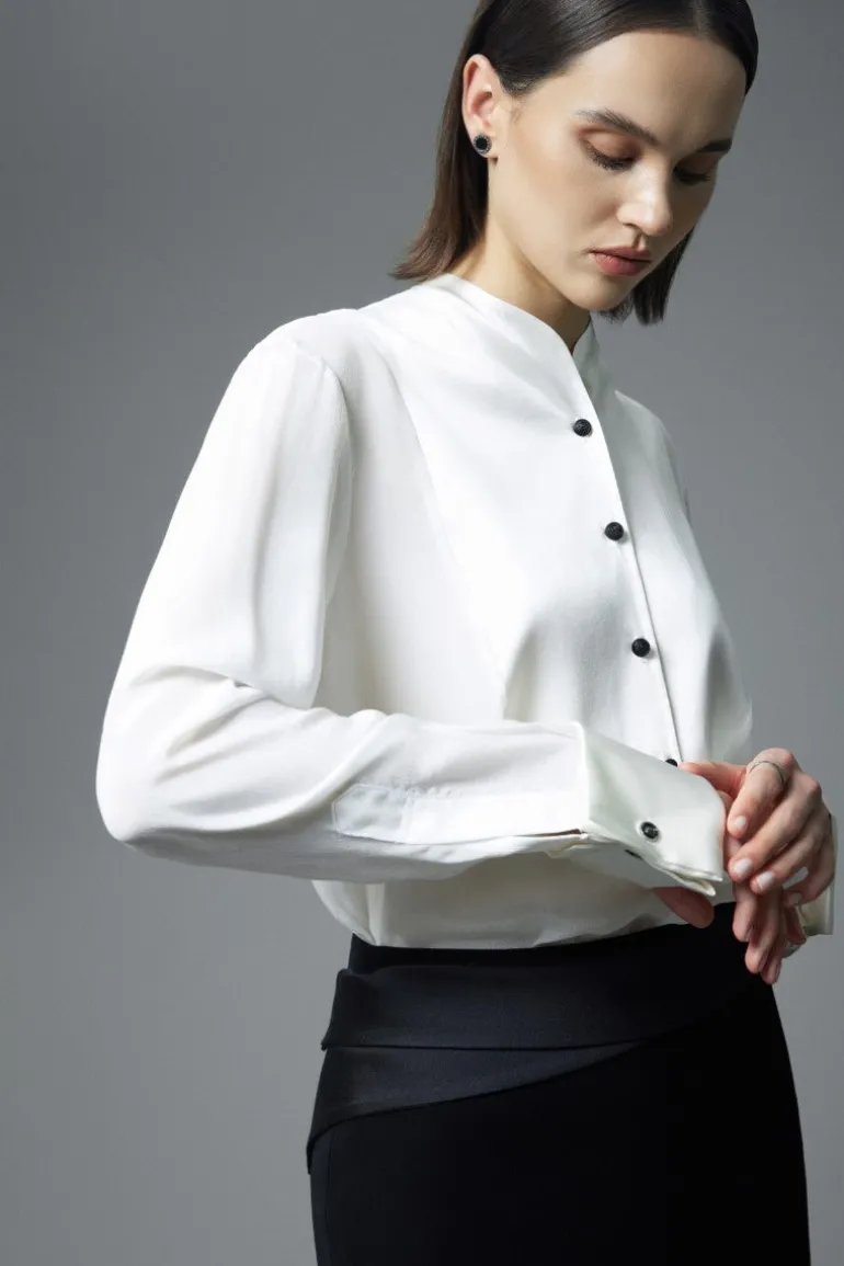 Tops<CULT MIA TOLEDO SHIRT IN White