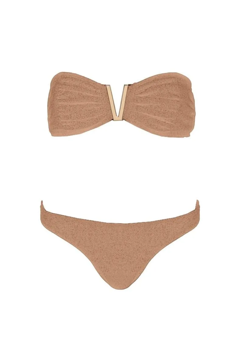 Swimwear<CULT MIA TRACY LUREX BIKINI Gold